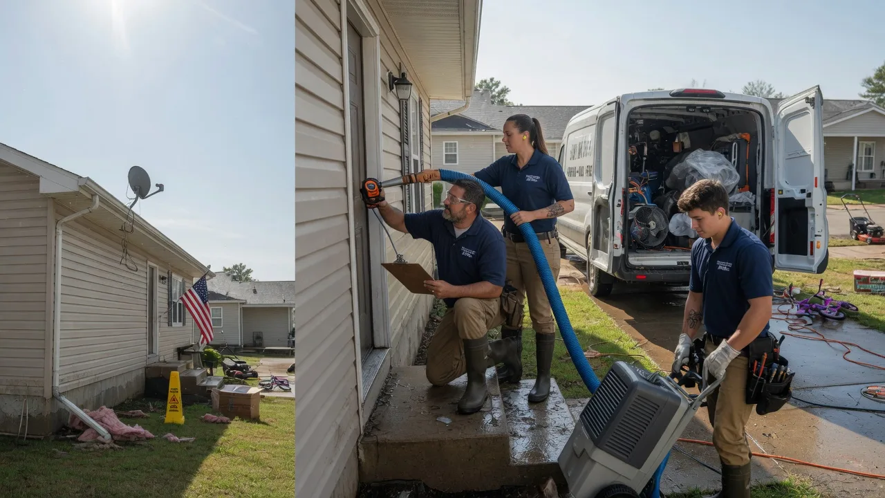 Ceiling Water Damage Restoration in Fairfield, TX near me